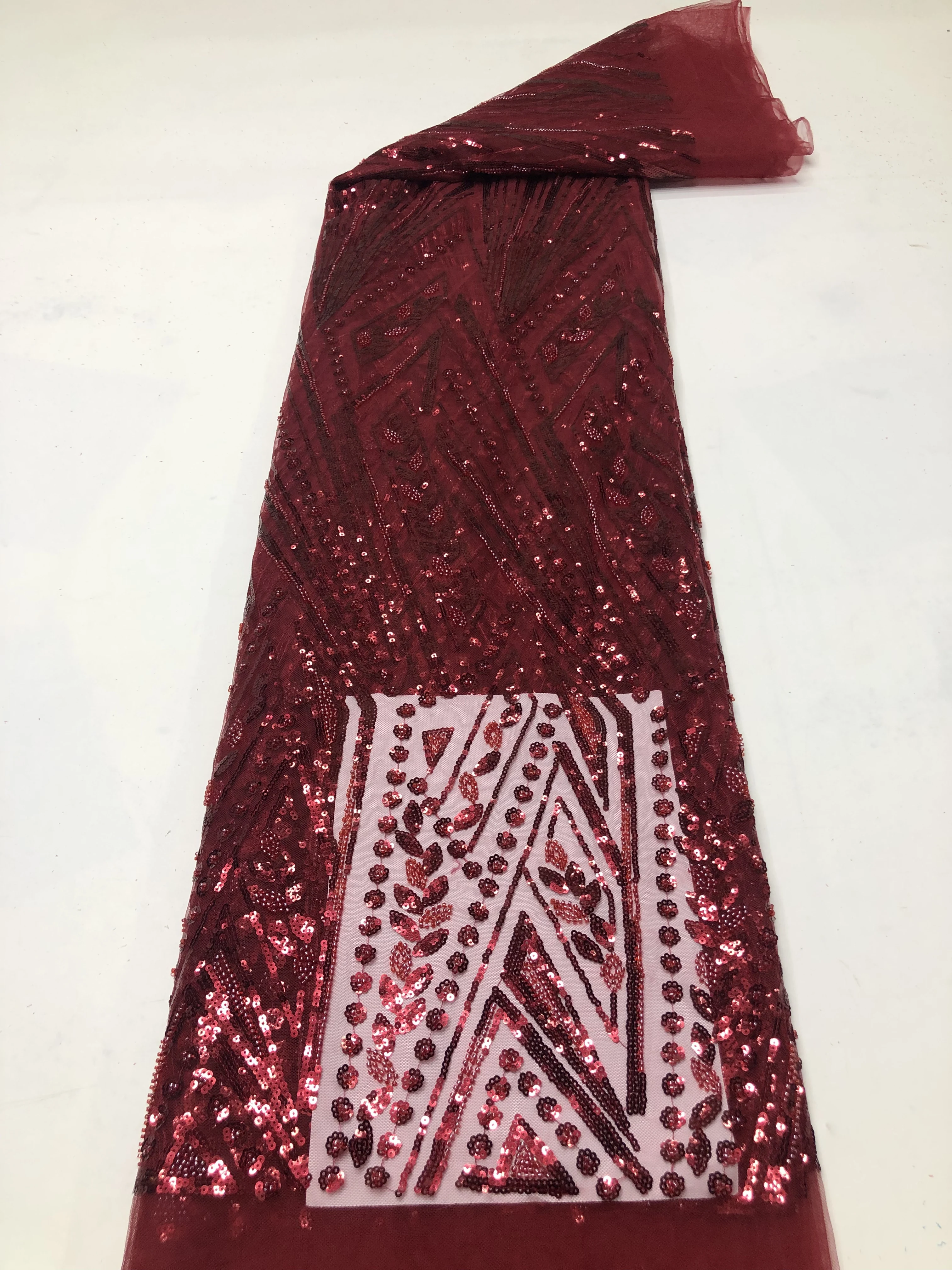 

African Sequins Net Lace Fabric 2026 High Quality Swiss Voile Embroidery Tulle Laces 5 Yards For Sewing Party Dresses