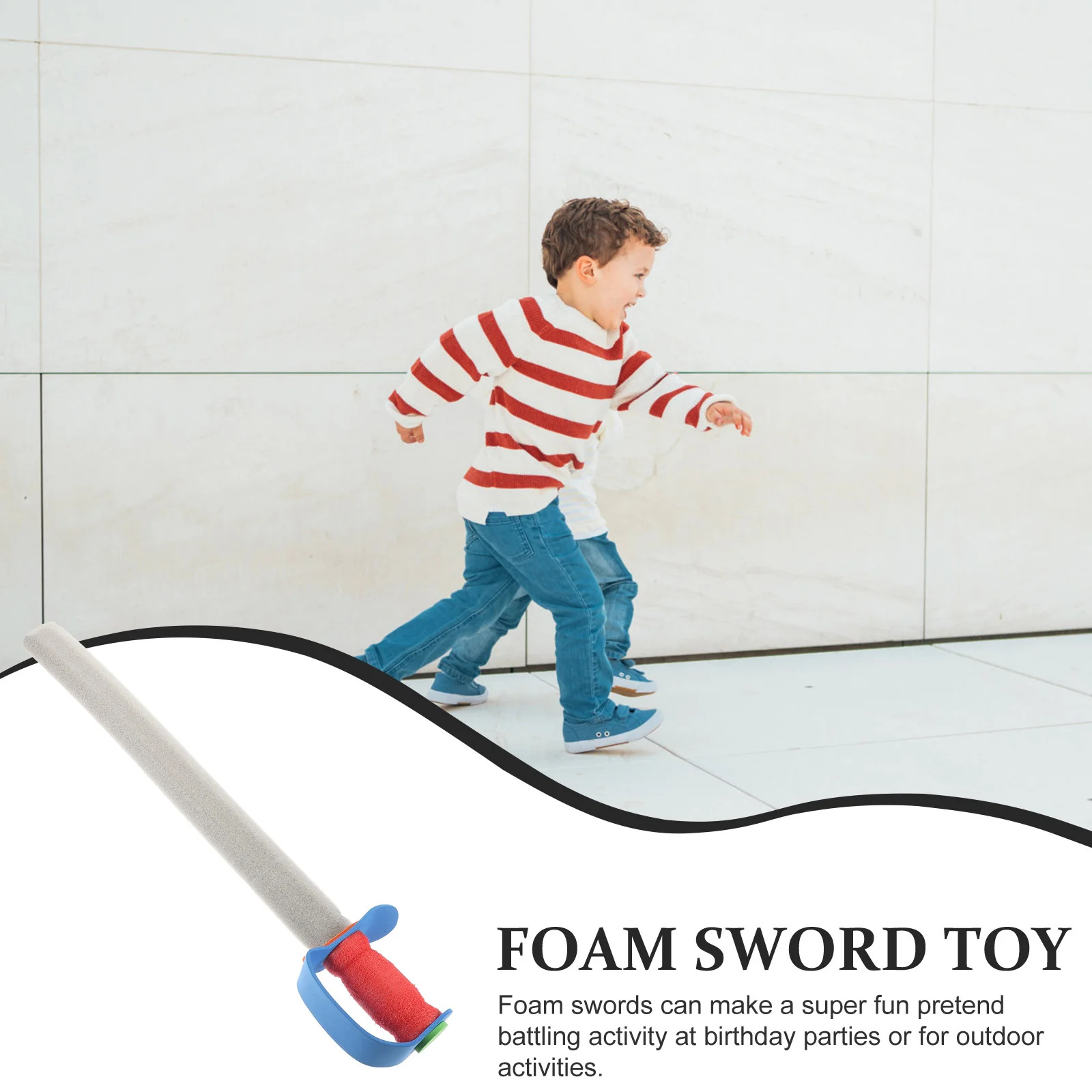 2Pcs 54cm Safe Foam Swords Children Practical Fencing Training Toys