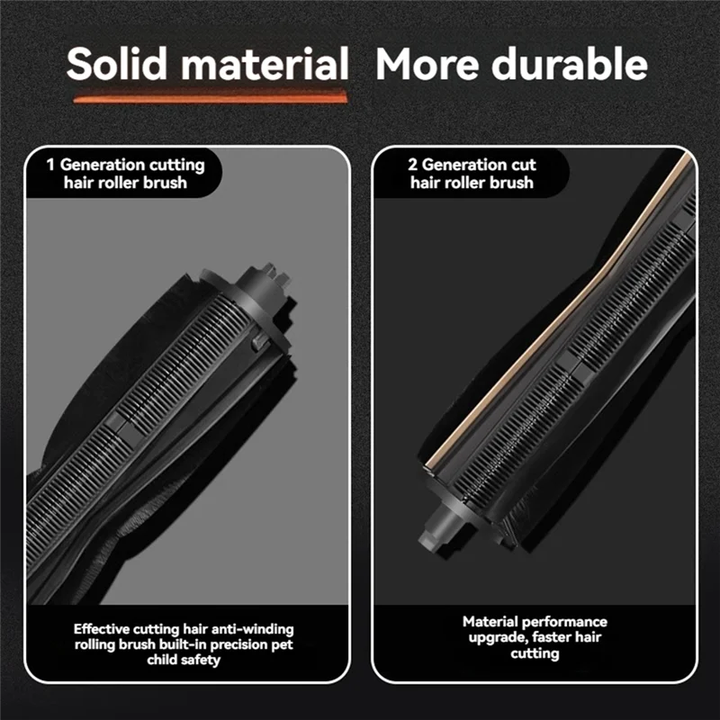 A66T-مكافحة تشابك فرشاة قطع الشعر ل Dreame X40/X30/X20/X10/S30/S20/S10 فراغ ملحق كشط قطاع غطاء فرشاة رئيسي