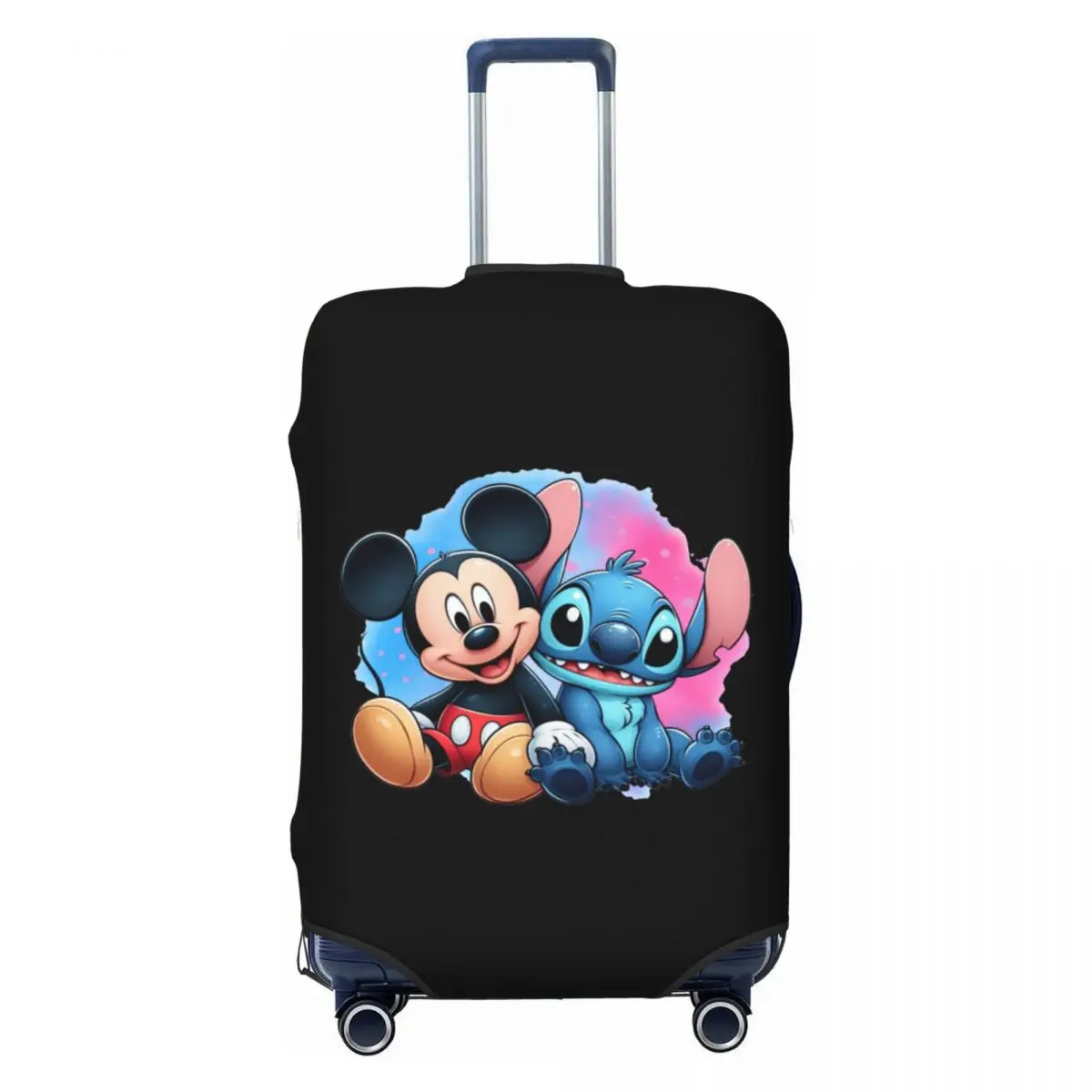 

Custom Mickeys Anime Mouses Stitch Travel Luggage Cover Washable Suitcase Cover Protector Fit 18-32 Inch