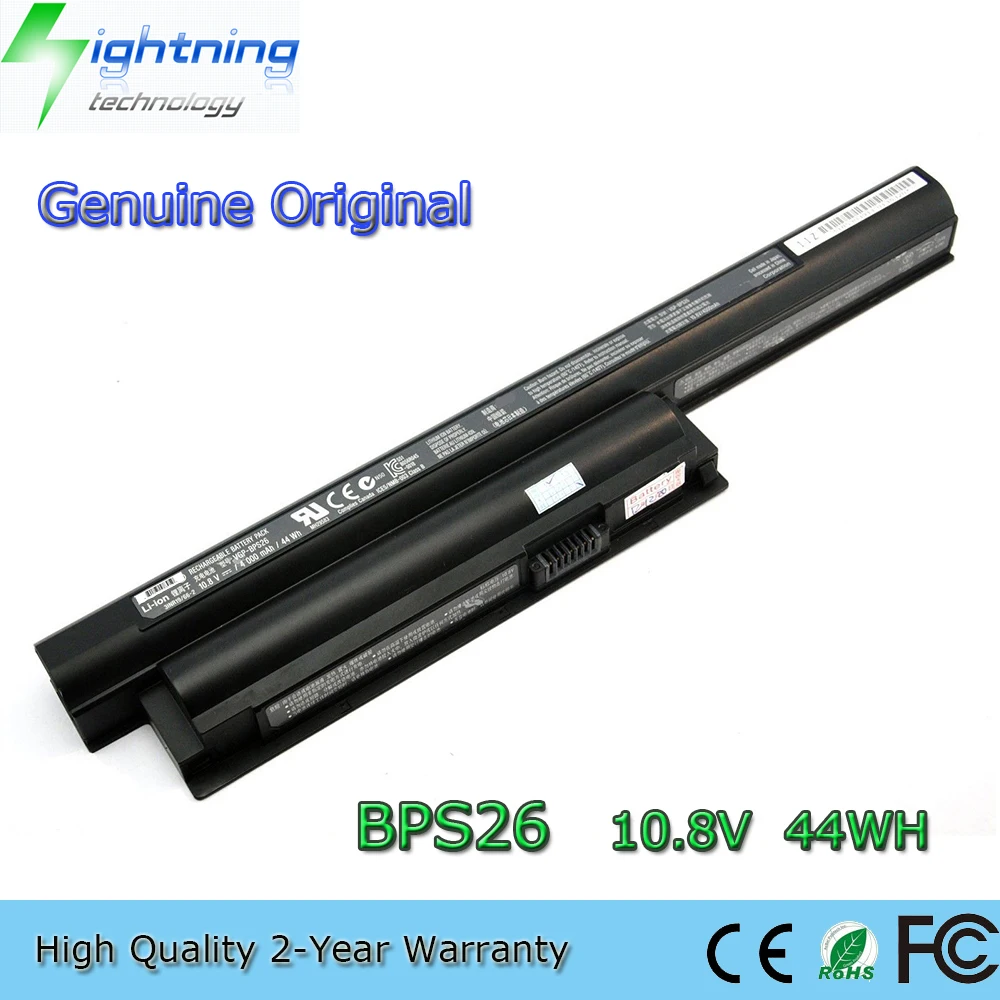 Genuine Original Vgp-bps26 10.8v 44wh Bateria do Portátil para Sony Vaio ca ej eg cb Vgp-bps26a Vgp-bpl26 Novo