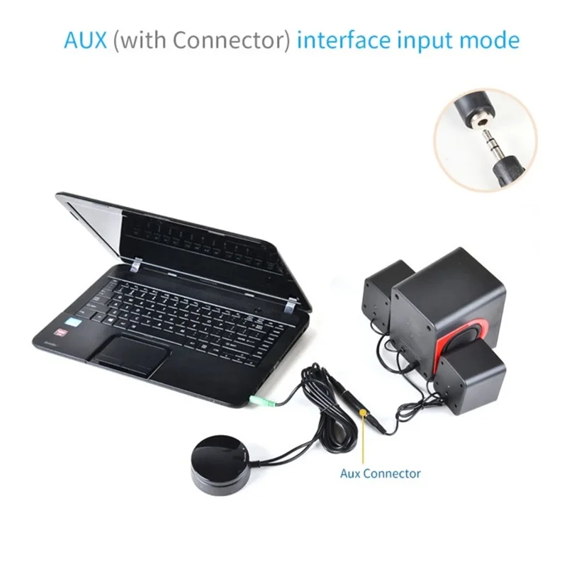 

-ABAB Wired Audio Volume Controller 3.5Mm Aux Signal Cable Adjustable Control For Amplifier Speaker Use System