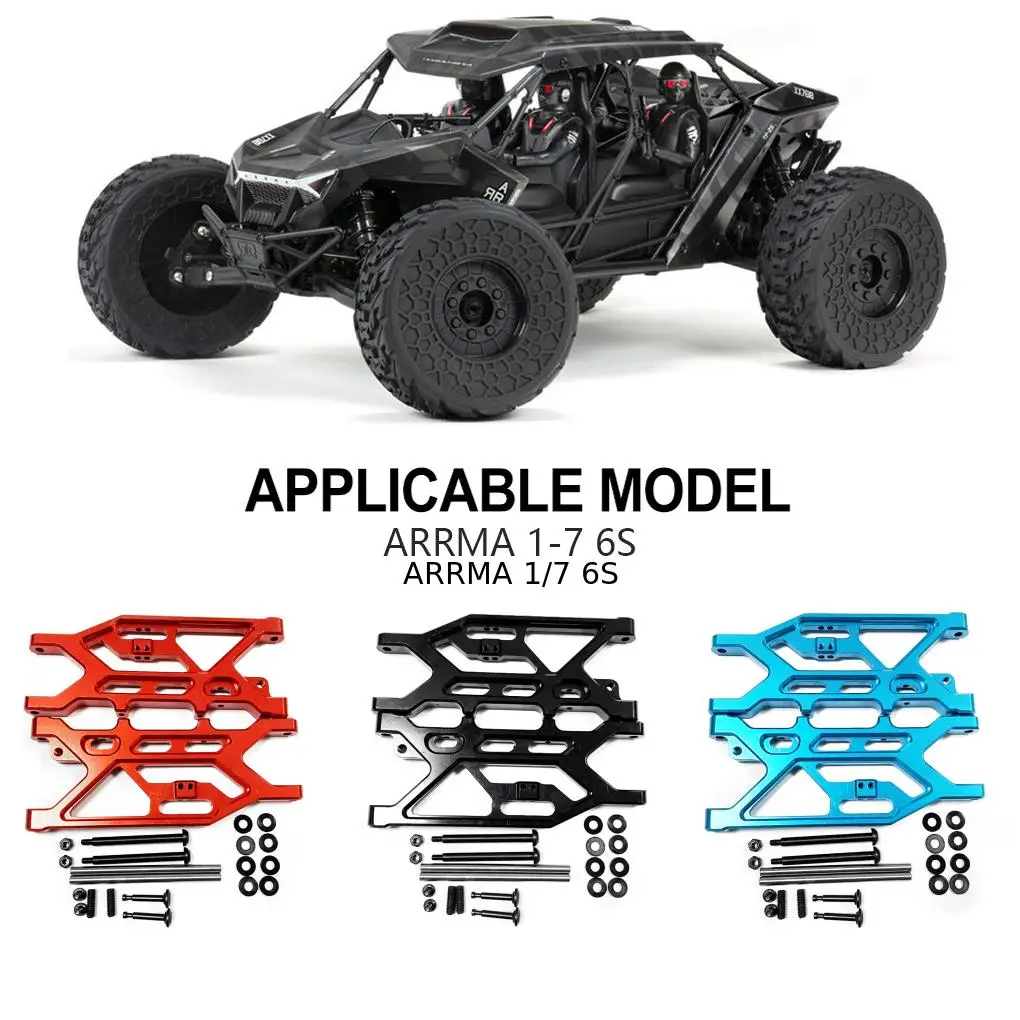 Brazo de suspensión inferior trasero mejorado de aleación de aluminio para 1/7 6S RC pieza de coche accesorios de coche piezas de repuesto