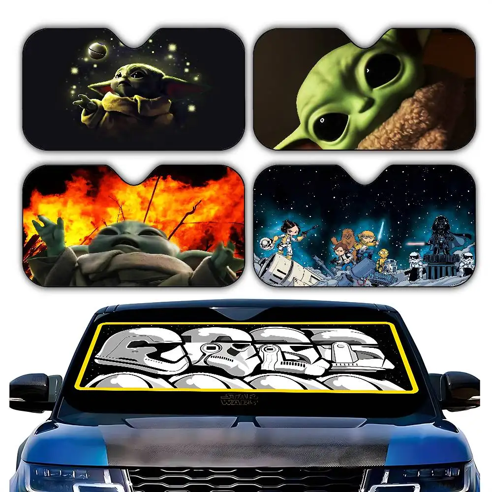 Movie Cute-S-star-Wars-S Stylish And Trendy Windshield Sunshade, Car Windshield Cover, Car Sunshade Curtain, Car Sun Protection