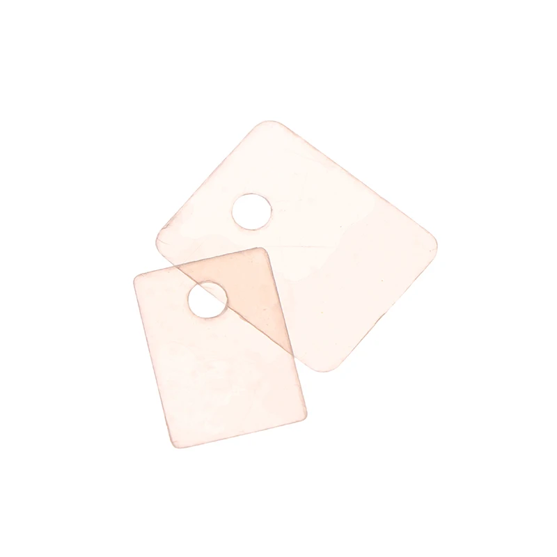 100Pcs TO‑220 Mica Insulation Sheets Silicone Heat Isolation Pads High Temperature Resistant Electronic Parts For Transistor Use