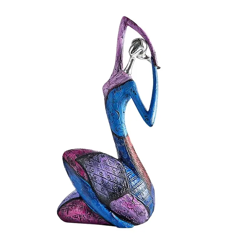 

Скульптура AEE6 — женская фигурка, красочная абстрактная статуэтка женщины из смолы для домашнего декора, украшения для комнаты в стиле масляной живописи