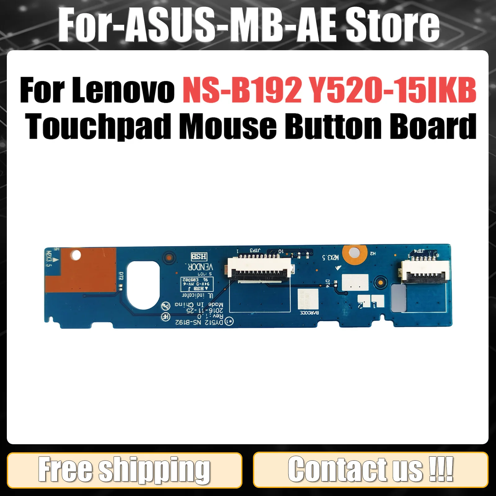 For Lenovo R720-15 Y520-15IKB Touchpad Mouse Button Board DY512 NS-B192 100% Tested Fast Ship