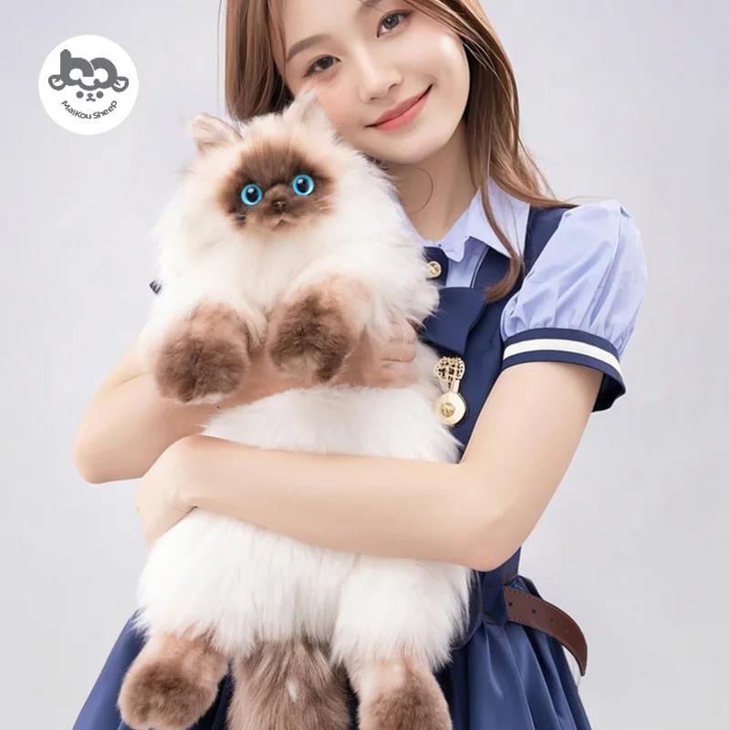 New Siamese cat backpack simulation backpack, a cute Lolita-style backpack for friends' birthday gifts