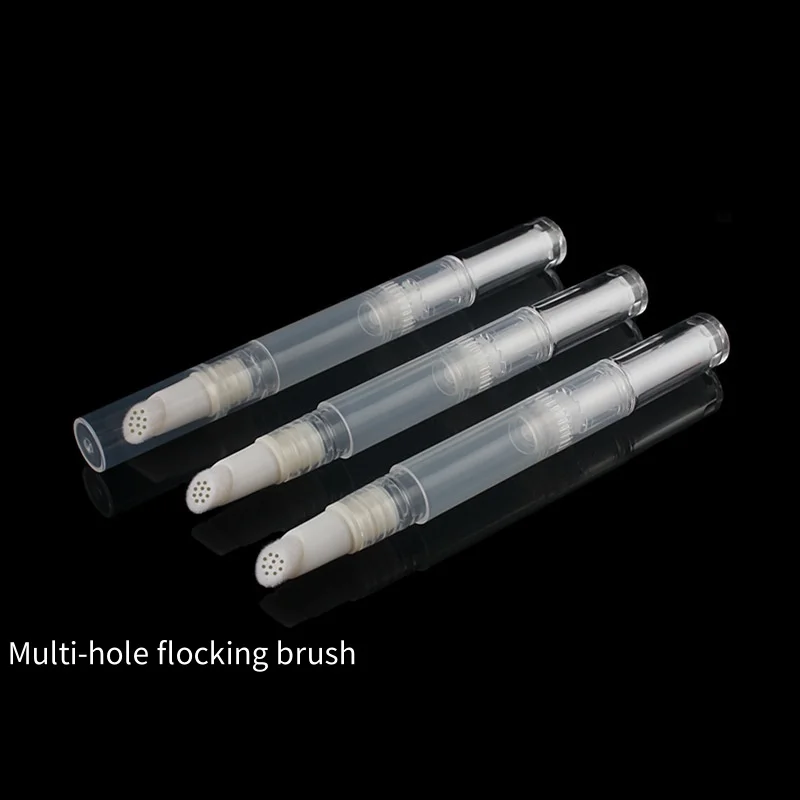 

50pcs 1ml/3ml/5ml Empty Clear Cosmetic Pen Rotating Pen With Various Pen Tips Makeup Pen Package Travel Portable