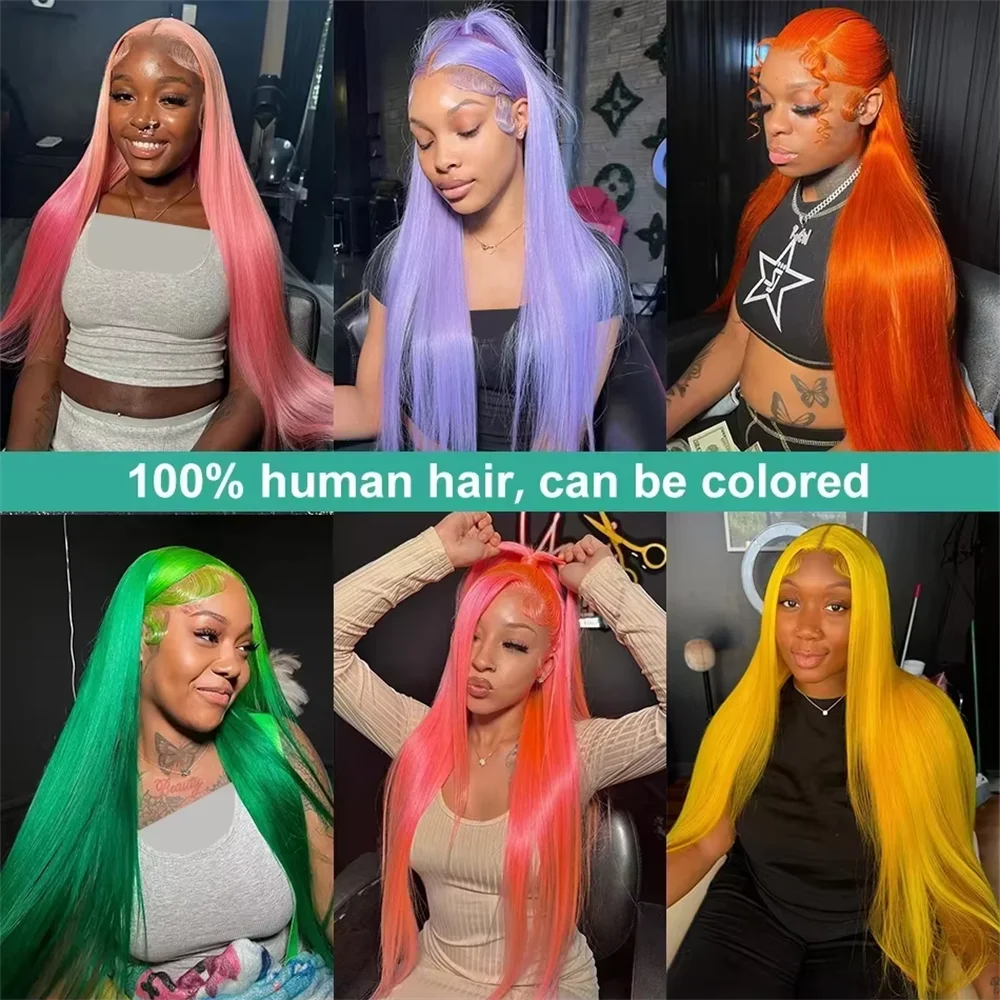 613 HDレースフロントウィッグ ストレートブロンド人毛 13x6 ブロンドレースフロントウィッグ 人毛 生え際処理済み ベビーヘア付き 18～40インチ