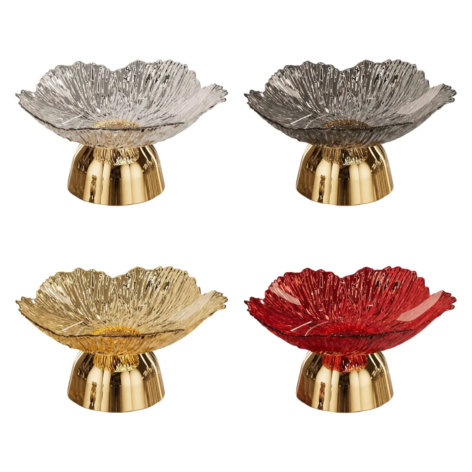

Pedestal Bowl Food Snack Storage Tray for Dinning Room Office Household