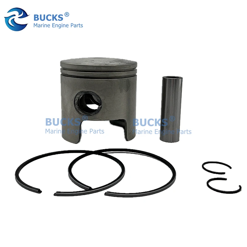 Piston Kit For Yamaha 2 Stroke Outboard Motor 40HP 40G 40J Diameter78mm with Clip and Pin 6F6-11631-00 6F5-11631-00 Boat Parts