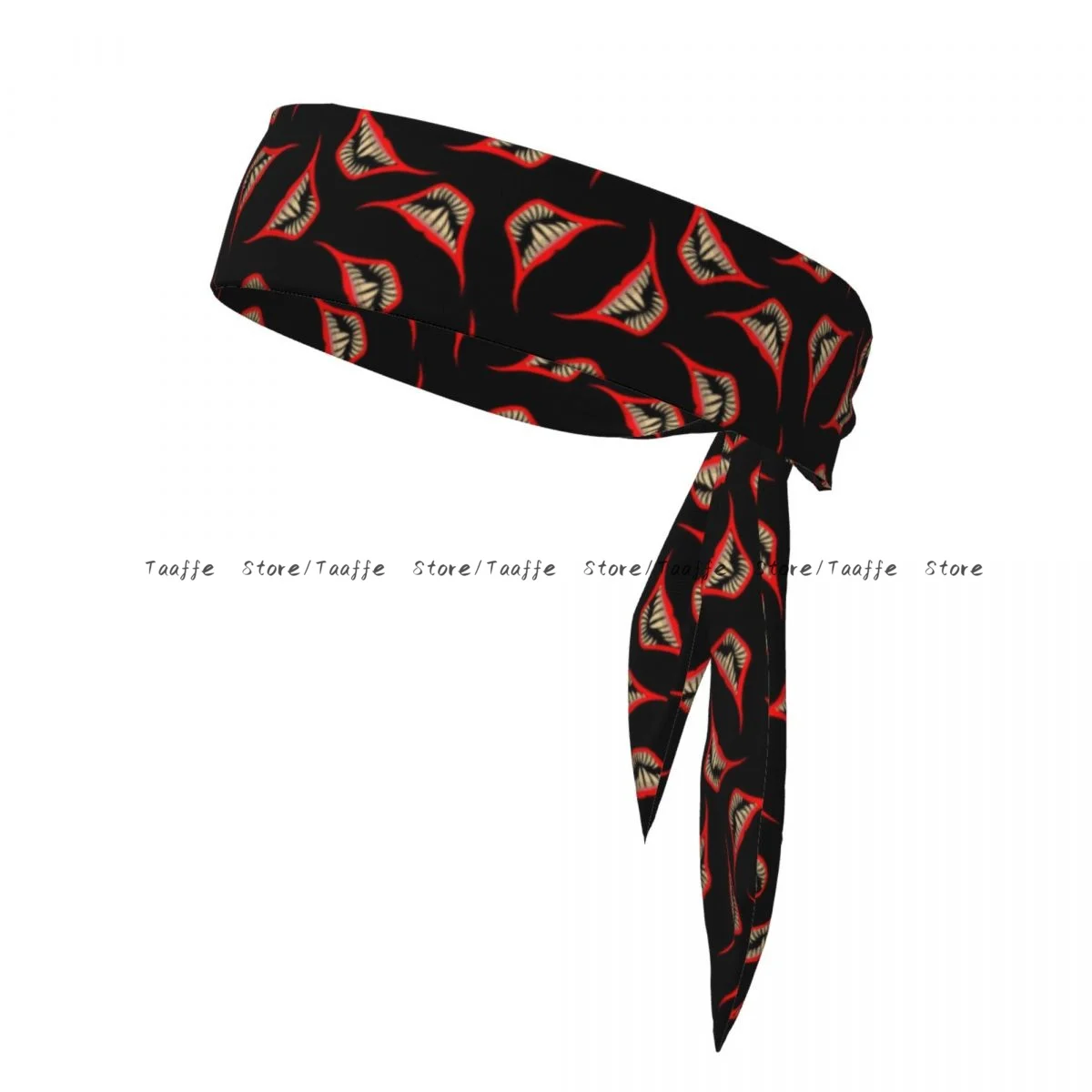 Sweatband Bandanas Scary Smile Of Clown With Fangs Creepy Hairband Head Tie Sports Headband Hair Accessories
