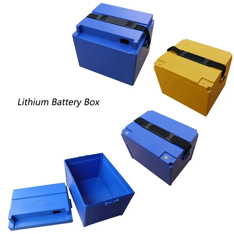 

48V 60V 72V Lithium Battery Storage Boxes Case Electric Motorcycle 18650/21700/26650/32650 Li-ion Battery Plastic Storage Boxes