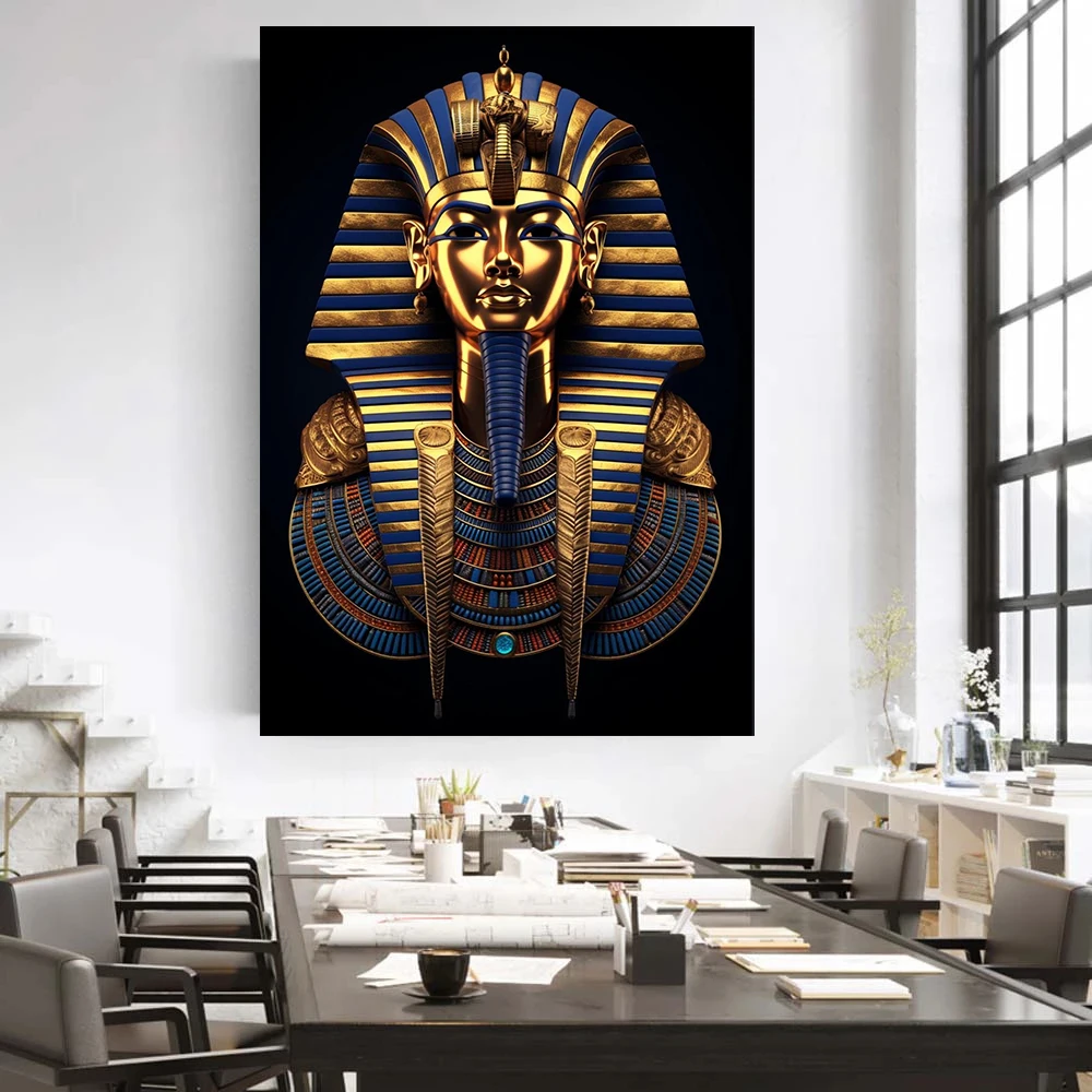 King Tutankhamun Canvas Painti - огляд і ціна Home Decor Egypt