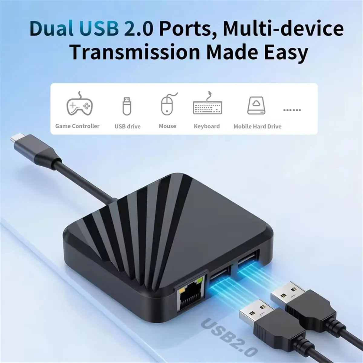 -[T398C Digital]For Switch 2 Multi-Function Video Docking Station Typec Host 4K60HZ Gaming Console Game Accessories