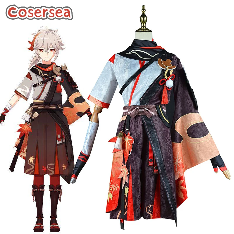 

Cosersea Kazuha Косплей Костюм Игра Genshin Impact Kazuha Ролевая игра Хэллоуин Женская форма Карнавальный костюм для вечеринки Полный комплект