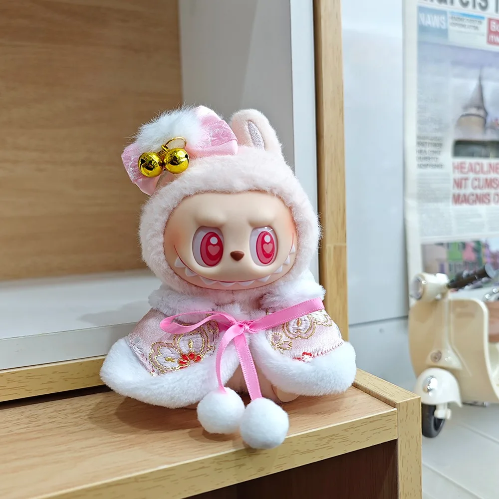For Labubu 1st 2nd Generation Outfit Clothes New Year's and Spring Festival Antique Hanfu Vinyl Pendant for Labubu Clothes