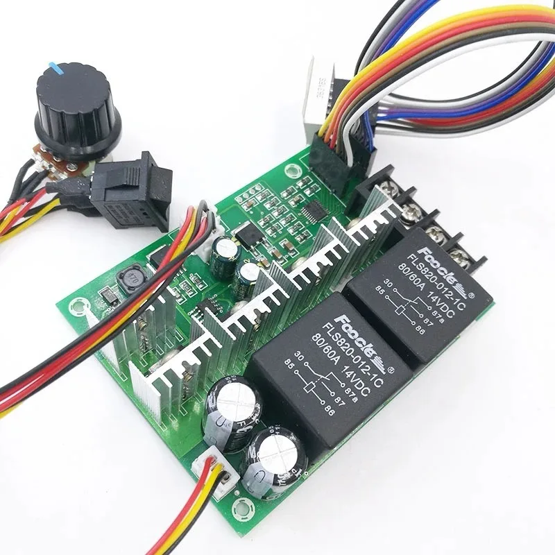 

40A Bidirectional DC Motor Controller | LED RPM Display 12-36V | PWM Speed Control with Overload Protection