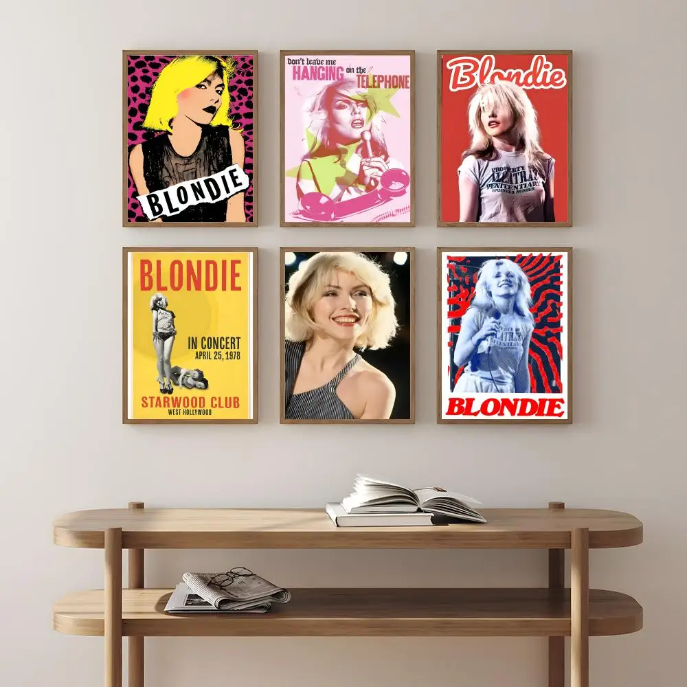 Punk Band B-BlondieS Poster HD Versatile Waterproof Wall Art Self-Adhesive Decor for Any Space Ideal Gift