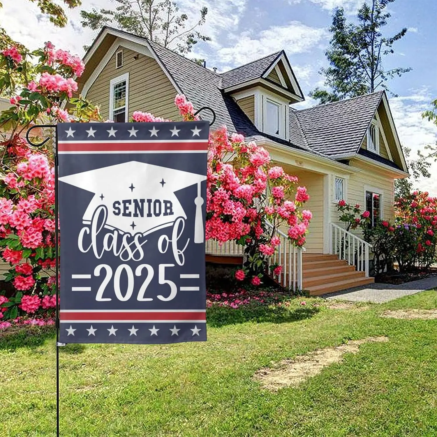 Senior 2025 Garden Flag 12x18 Class Of 2025 Decoration Sign Yard Flag 2025 Graduation Stuff Senior 2025 Graduation Gift No Flags