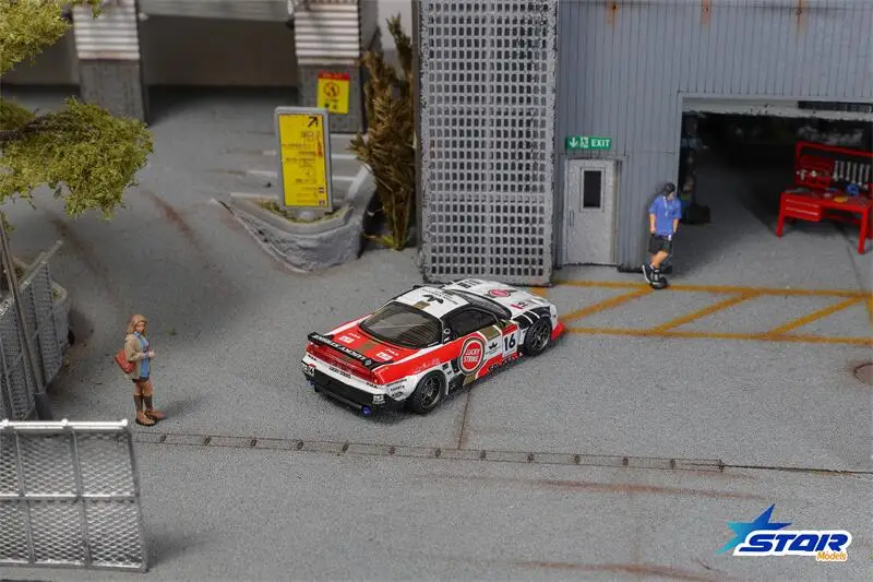 PreSale Star รุ่น 1:64 ปอนด์ NSX NA1 RedWhite No.16 คอลเลกชัน Miniature DieCast รุ่นรถ