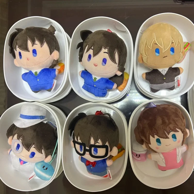 Genuíno em estoque detetive conan animal vestir-se gato capa série caixa cega ornamento de mesa mochila pingente presente aniversário da menina