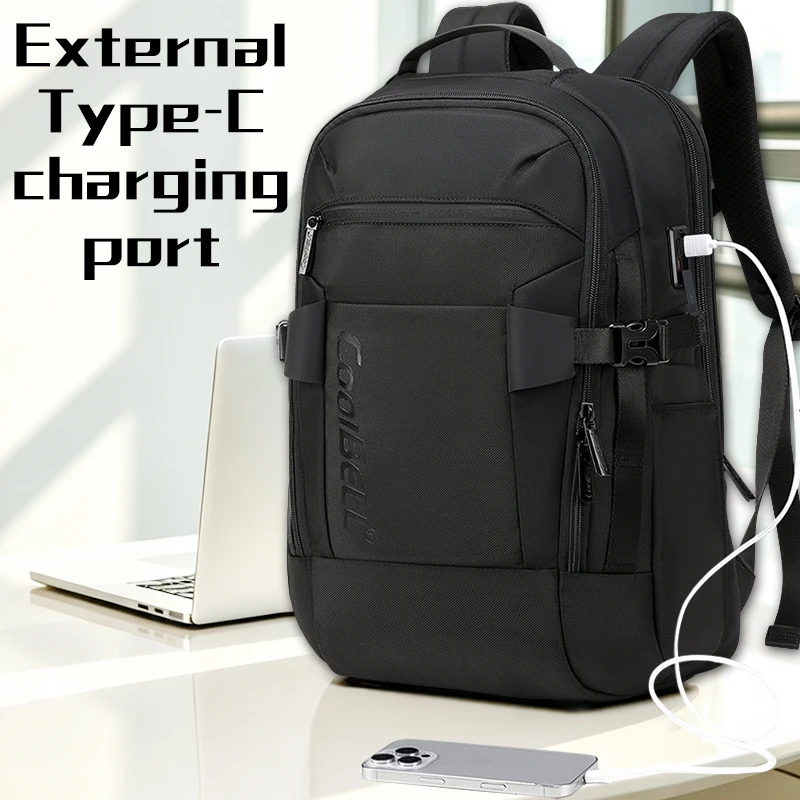 Multifunction Waterproof Business Travel 17 Inch Laptop Backpack for Men Large Capacity with USB Charging Port Luggage Backpack