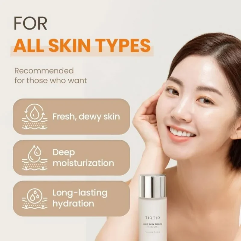 Long-Lasting Hydration Milk Skin Rice Toner Brightening Anti-Aging Women Skincare for All Skin Types