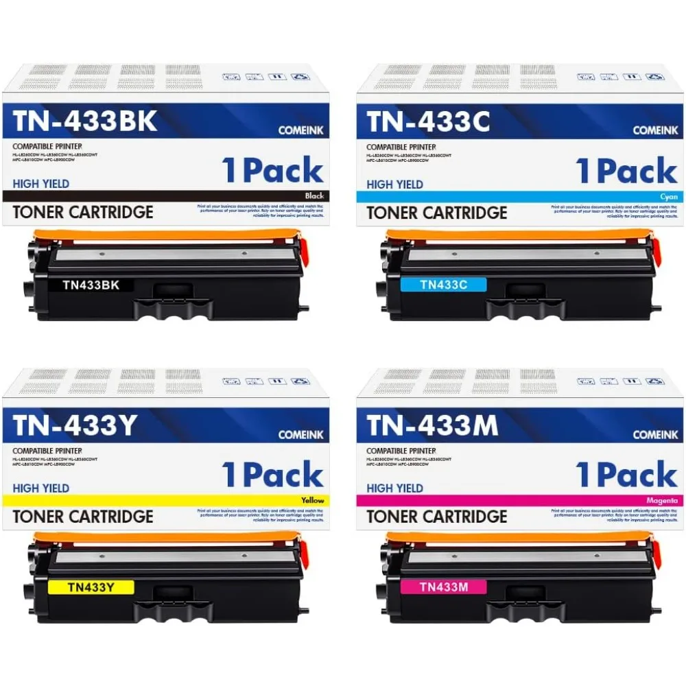 

Совместимая замена для Brother TN433BK TN433C TN433M TN433Y TN431, тонер для телефона