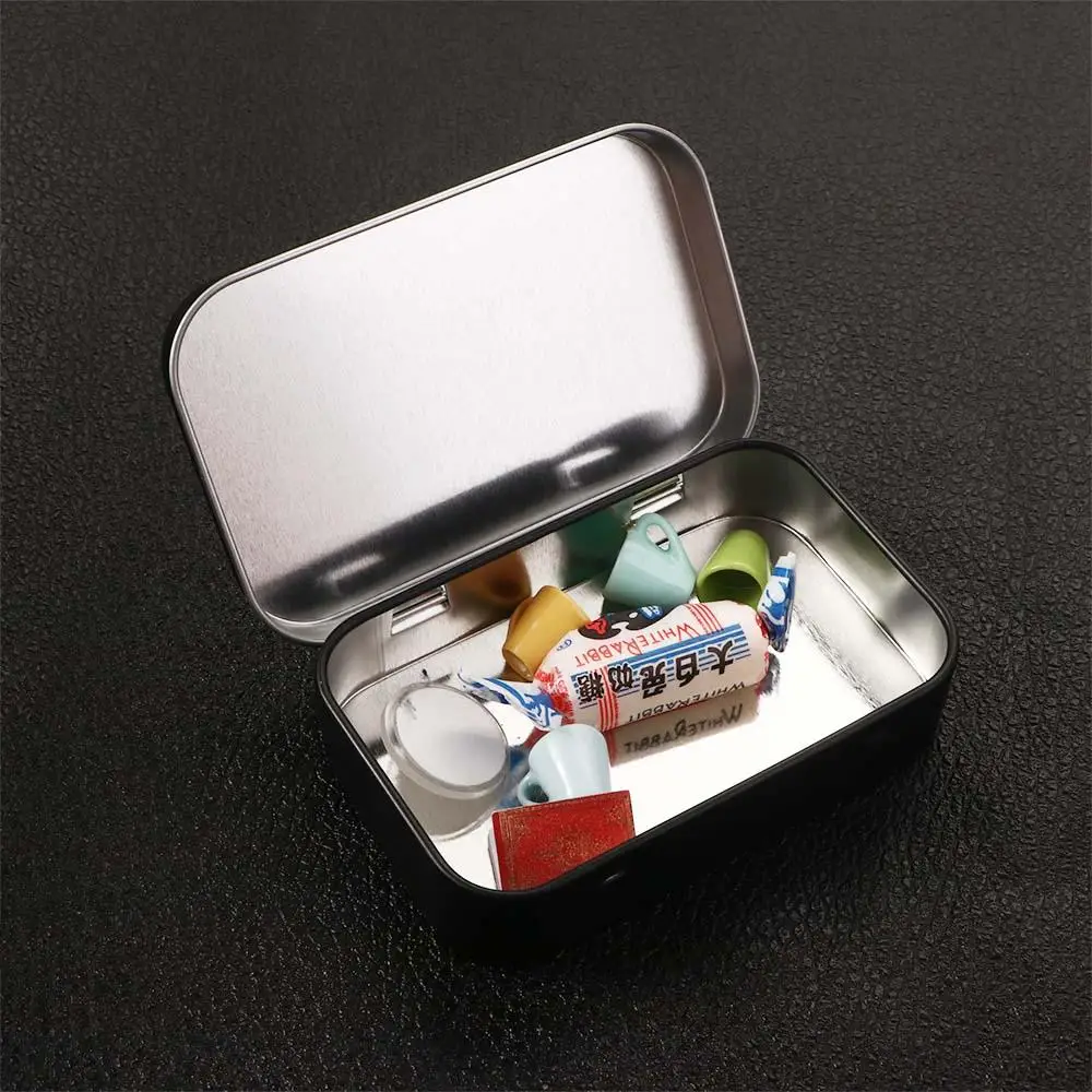 เครื่องประดับ U ดิสก์เหรียญ Organizer Key Organizer โลหะสีดําที่ว่างเปล่ากล่องสีดํากล่อง Candy กล่องการ์ด