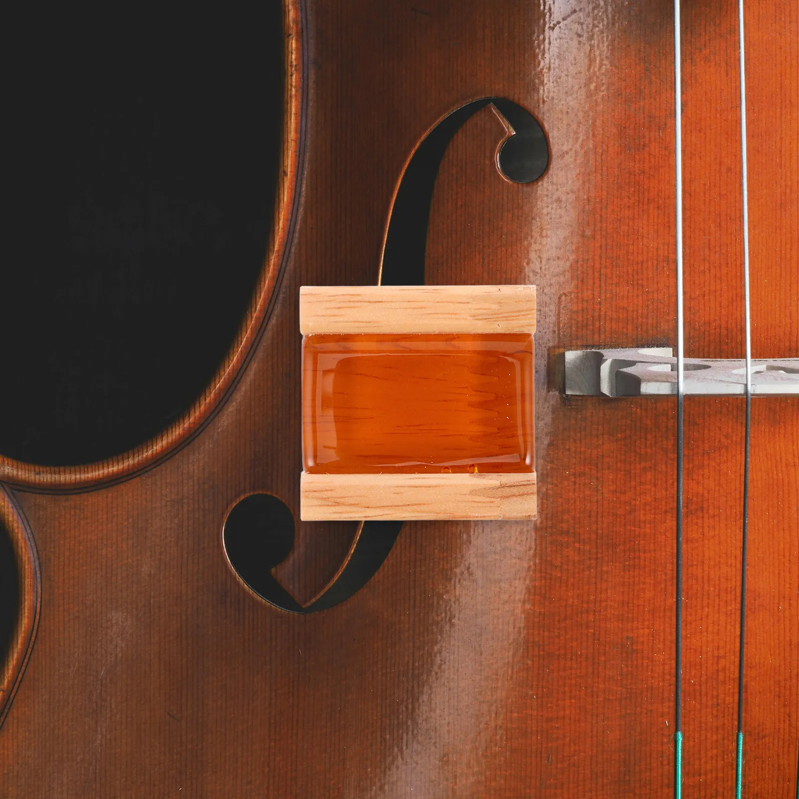 Natural Low-Dust Rosin for Violin Viola Cello Bass Erhu Premium Wooden Box Packaging Enhances Bow Grip Sound Quality