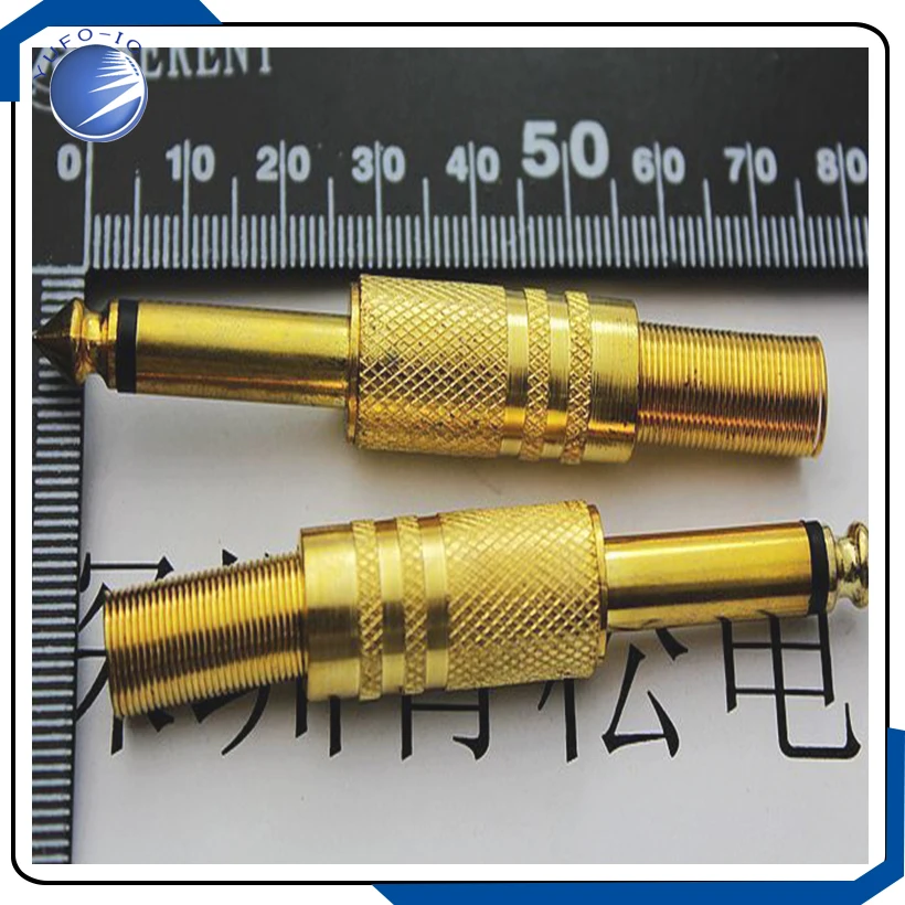 10PCS/Lot(5Pair) gold plated single channel plug individual price  yo pine Electronics