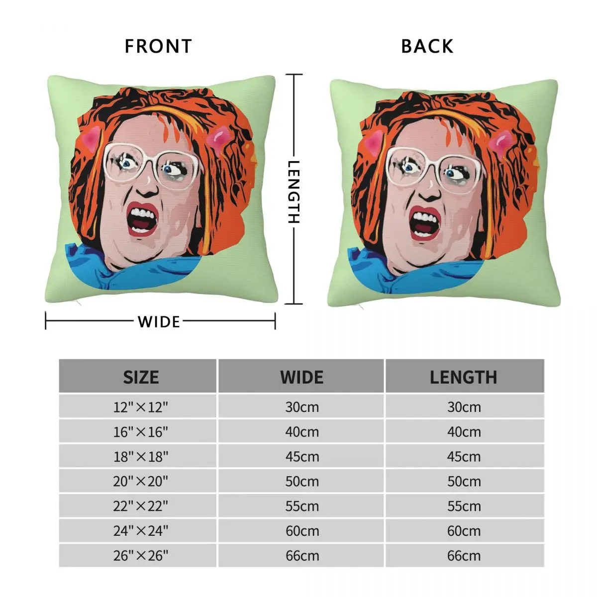 Gimme Tv Linda La Hughes Square Pillowcase Polyester Linen Velvet Printed Decorative Throw Pillow Case Sofa Seater Cushion Cover