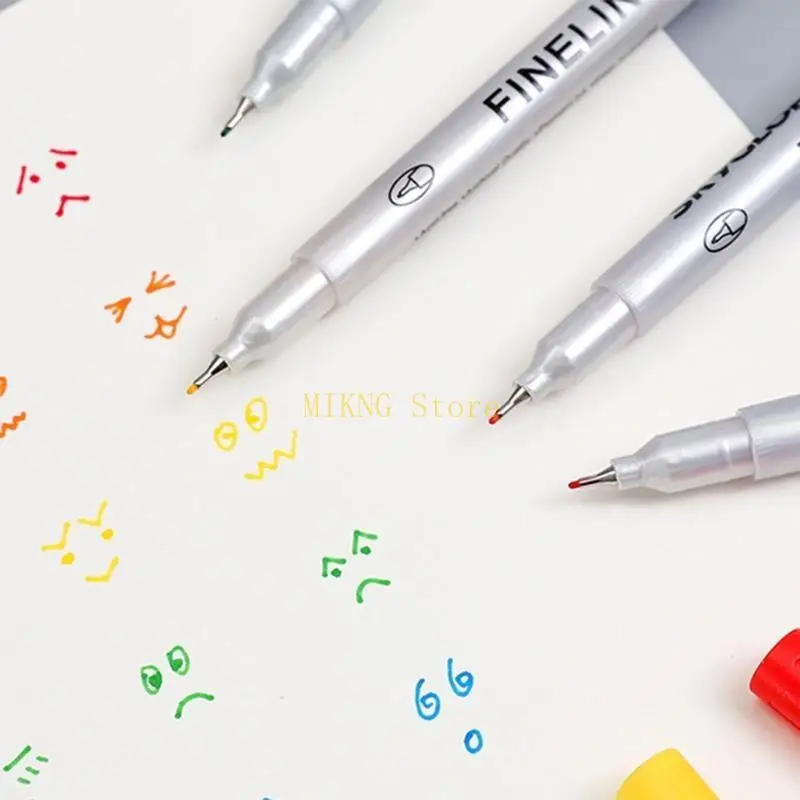 다색 드로잉 펜 세트 유연한 브러시 팁 드로잉 펜 정밀한 제어, 다색 조합 페인팅 마커 DIY용