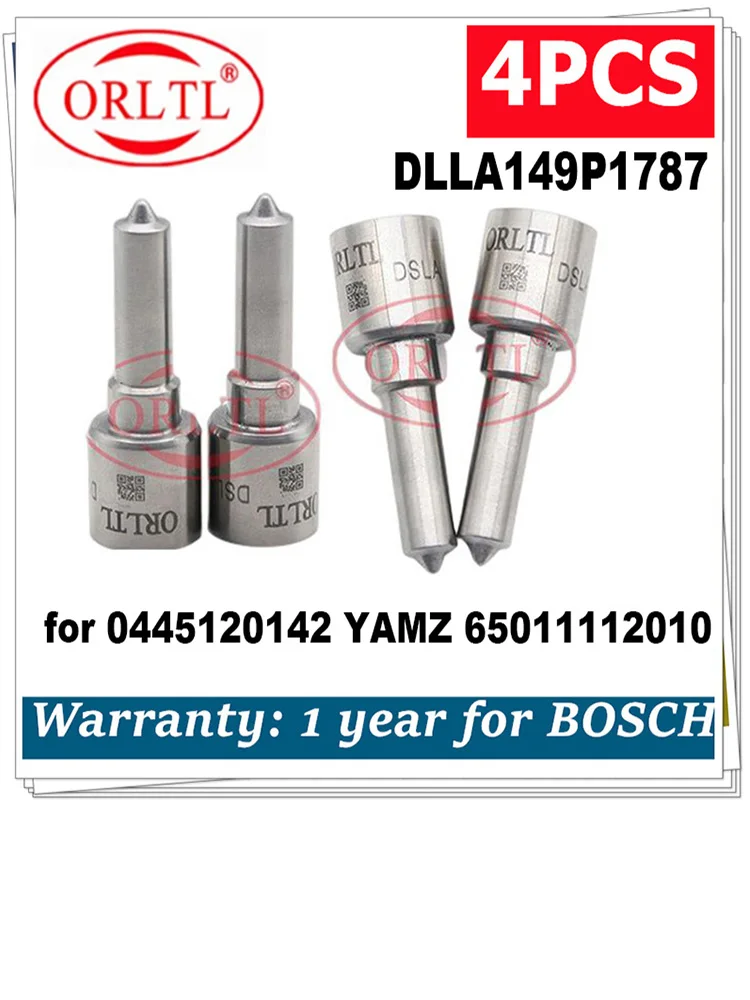 

for 0445120142 YAMZ 65011112010 0 445 120 142 DLLA149P1787 Diesel Fuel Injector Nozzle 4pcs