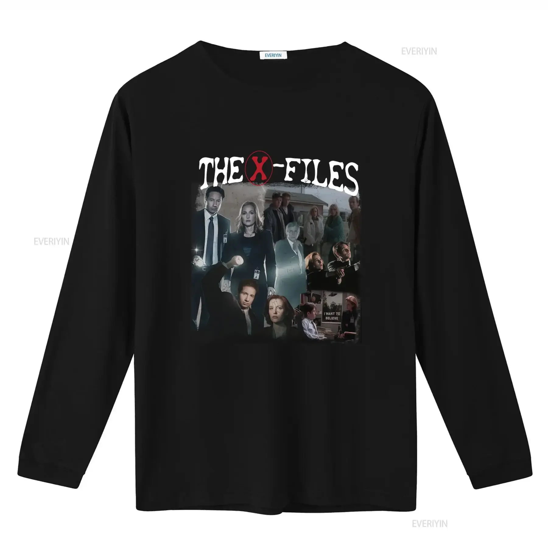 The X Files Vintage Bootleg T Shirt with Dana Scully and Fox Mulder Print vintage Washed Versatile Soft Stretched Unisex