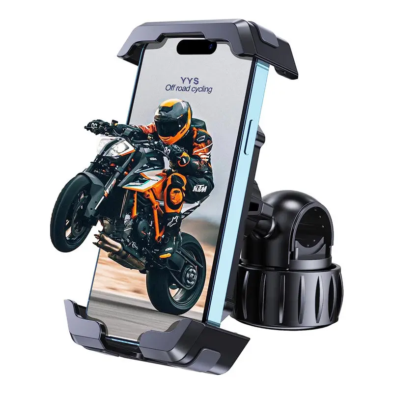 

2025 New Bike Phone Mount Anti Shake Navigation Holder for Bicycles E bikes Motorcycles Delivery Rider Special