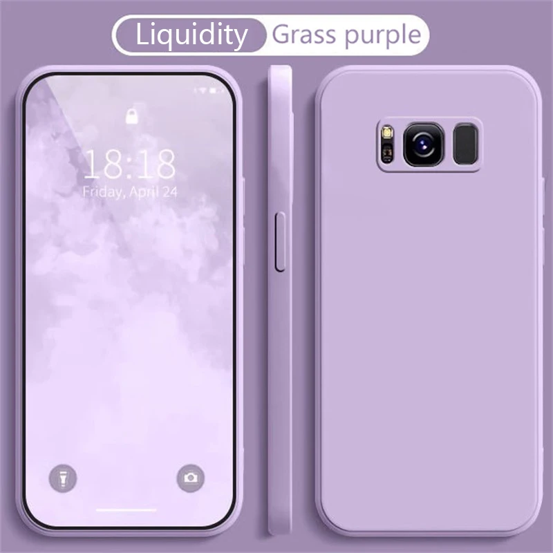 For Samsung Galaxy  S8 S9 S10 Plus Silicone Case For Samsung S21 S22 Ultra S20 S21 FE Shockproof Soft-Touch Back Cover