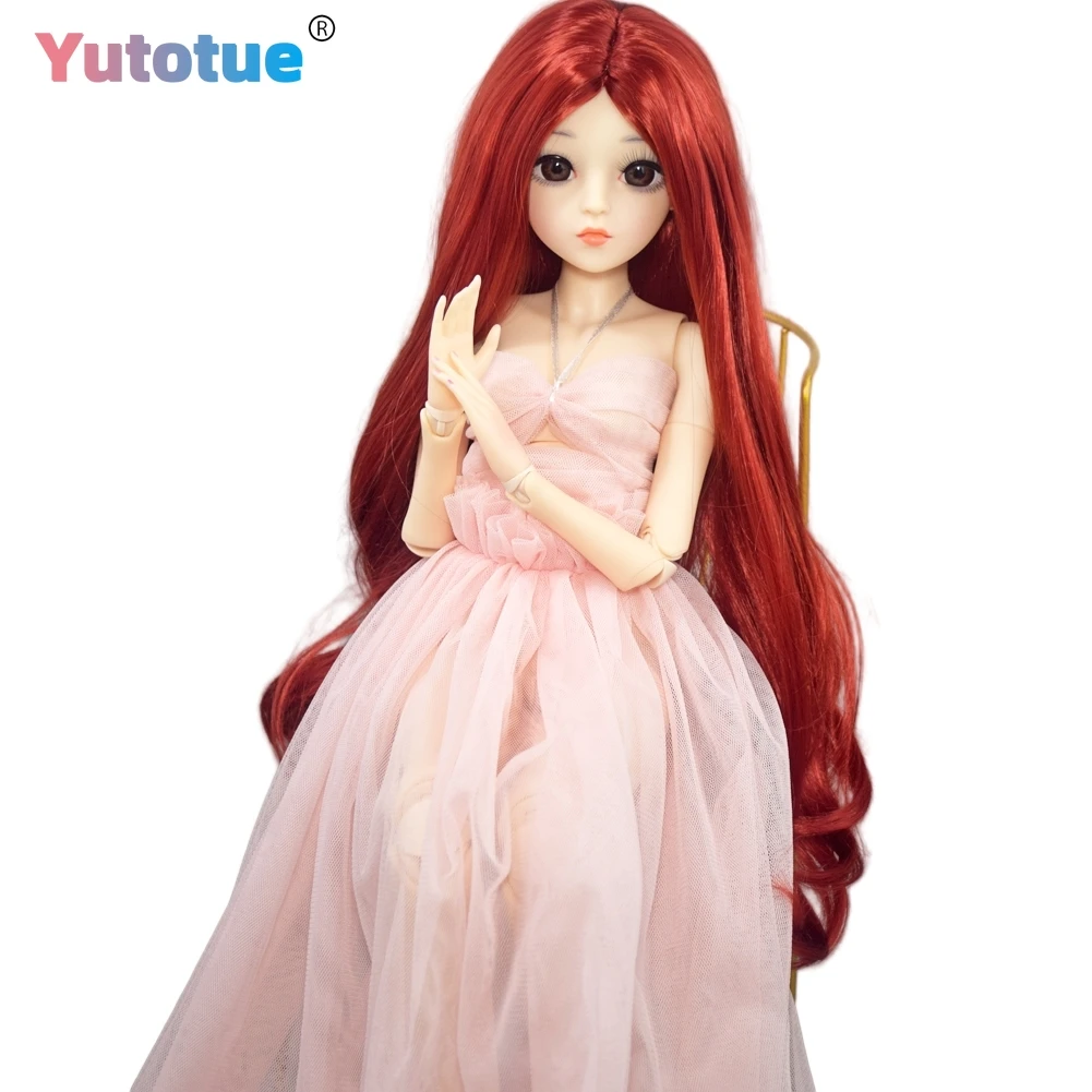 

YUTOTUE 1/3 BJD Doll Toy 24 inch Cute Girl Doll with Dress Shoes Shoes Long Wavy Wigs Kids Gift