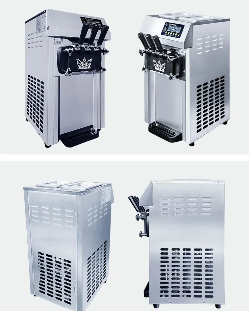 For Commercial Catering Ice Cream Cone Softy Vending Machine Serve Ice Cream Machine 1200w