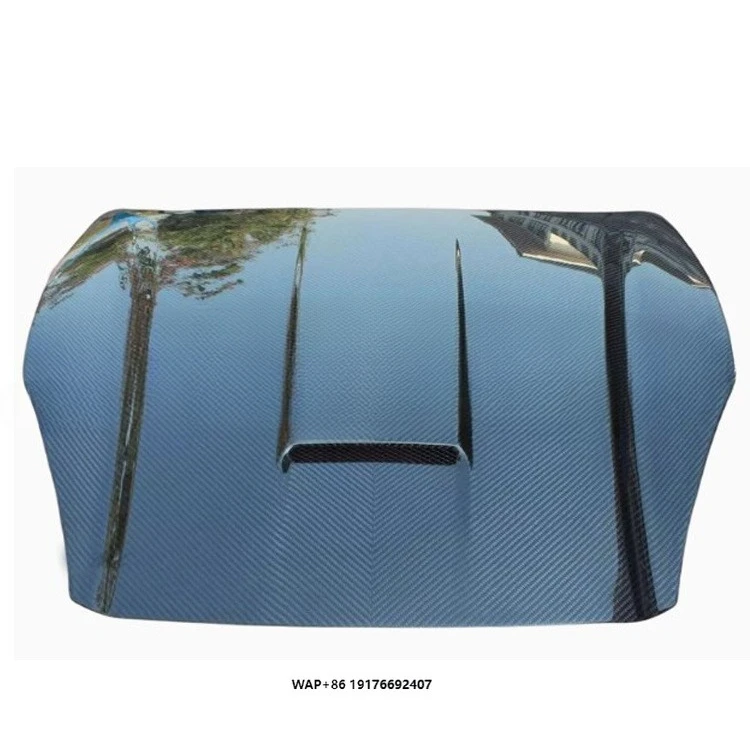 For  California 2008 2009 2013 Dry Forged Carbon Fiber Hood Bonnet Scoop Engine Cover Bodykit
