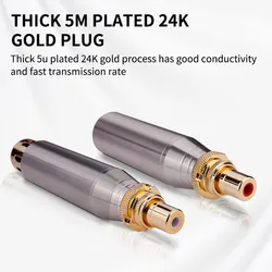 YYTCG 3 Pin XLR Male Plug to Female RCA Phono Socket Mic Cable Mixer Nickel-plated Audio Adapter