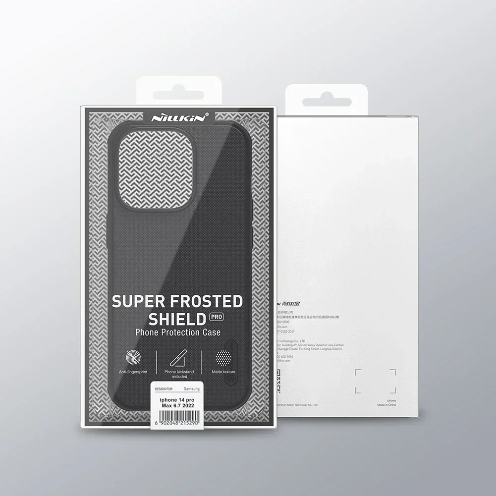 NILLKIN-Capa Protetora Rígida para iPhone, Proteção Fosco, PC e TPU, iPhone 14, iPhone Série 13, iPhone 16 Pro Max, iPhone 15 Pro