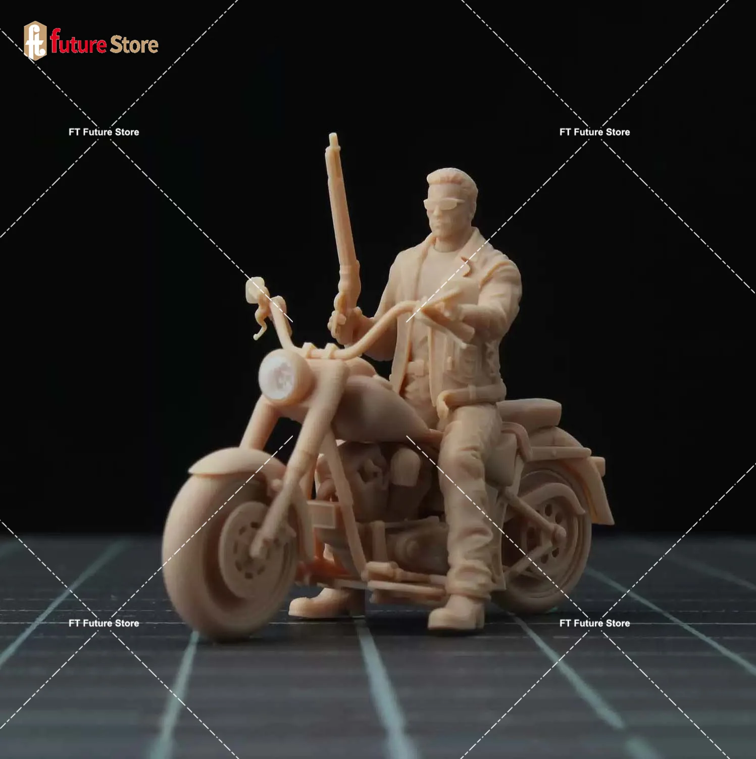 1/64 1/43 Motorcycle Diorama Male Soldiers Figure Model Miniatures Scene Props Mini Dolls Micro Photograph Prop Decor Toy Crafts