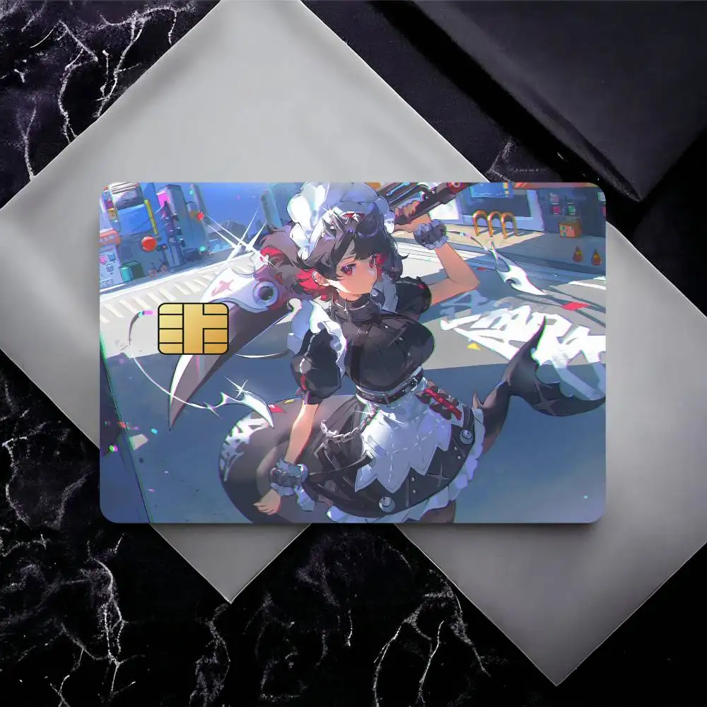 Zenless Zone Zero Ellen Joe Credit Card Skin Stickers for Bank Card Bus Metro Card Sticker Waterproof Gift