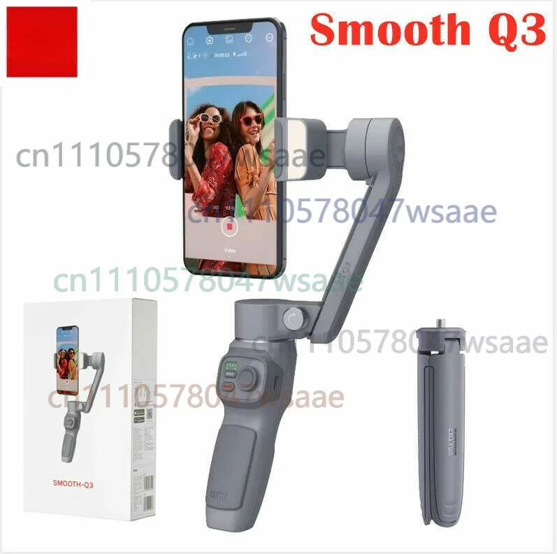 For Zhiyun Smooth Q3 3-Axis gimbal Stabilizer+Fill Light For iphone for xiaomi for Samsung
