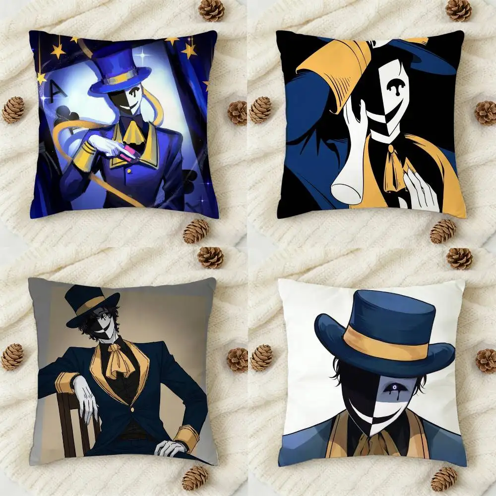 

Ticket Taker Double-sided Printed Square Decorative Cushion Cover for Sofa Living Room Home Decor