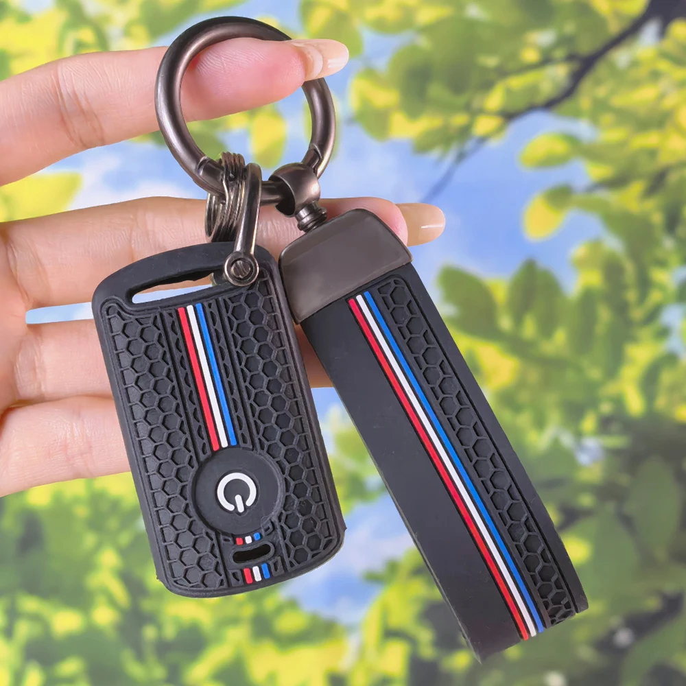 For YAMAHA Fluo 2025 Grande Nmax V2 V3 V4 XMAX300 Turbo Car Key Case Key Caps Organizer Holder Key Cover Car Keychain Keyring