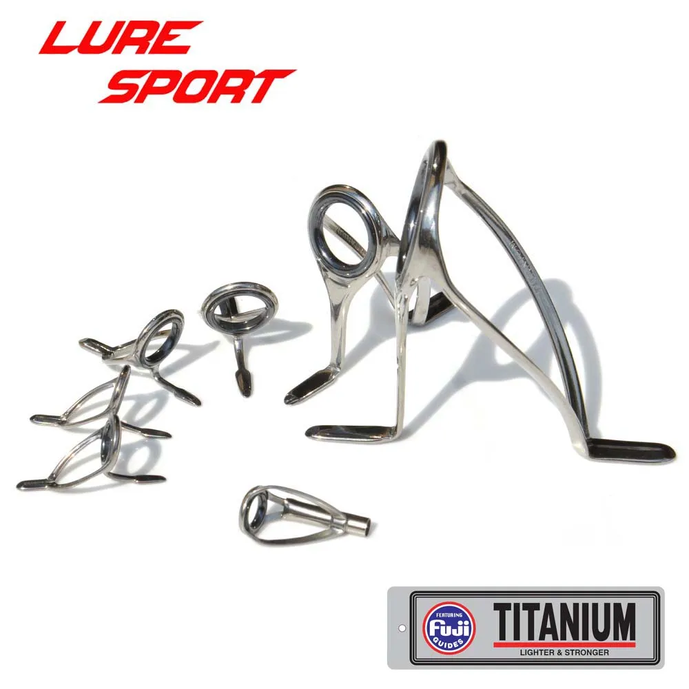 FUJI Titannium Frame SIC ring 7pcs guide Set T-KGST T-KWSG T-RVSG20H 25H SURF Rod Building component Repair DIY Accessory